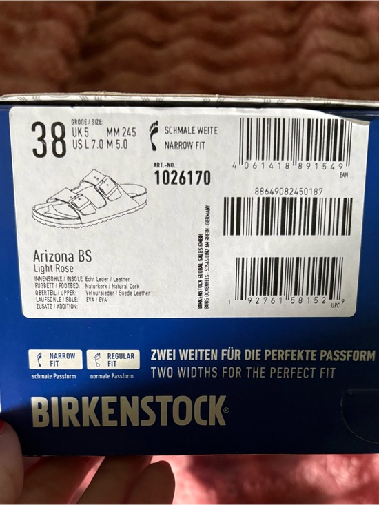Birkenstock Shoes - Birkenstock Arizona Suede Footbed Sandal - Light rose